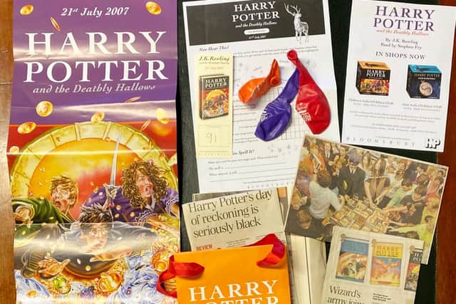 First edition of Harry Potter and the Deathly Hallows, signed by JK Rowling, plus ephemera - £2,600.