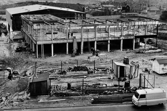 Construction of the Shropshire Star office at Ketley during the winter of 1963/64