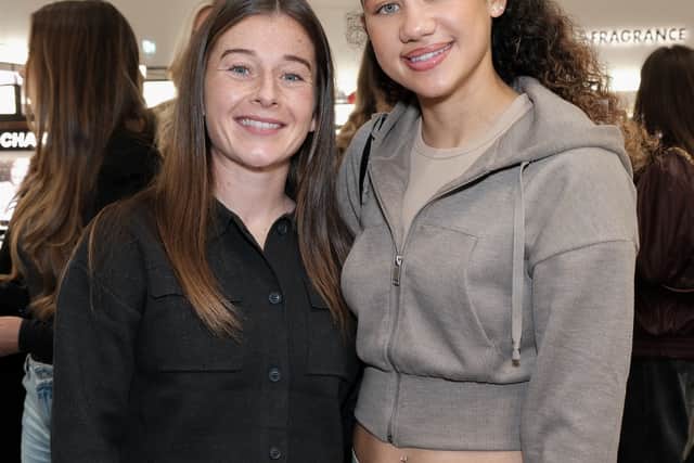 Christie Murray and Tegan McGowan attend the Sephora Birmingham VIP launch party at The Bullring & Grand Central on November 12, 2024 in Birmingham, England. (Photo by Dave Benett)
