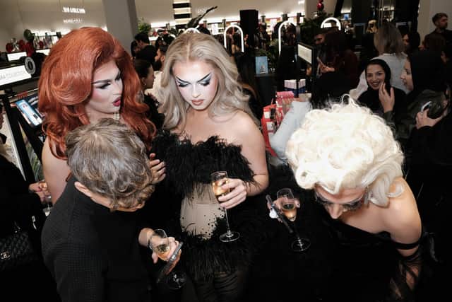 BIRMINGHAM, ENGLAND - NOVEMBER 12: Ophelia Love (L) Bonnie Love (R) and guest attend the Sephora Birmingham VIP launch party at The Bullring & Grand Central on November 12, 2024 in Birmingham, England. (Photo by Dave Benett)