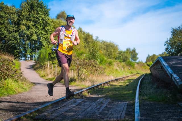Pete Bate hasn't let incurable cancer stop him from running for charity. Photo: Peter Hackett