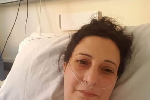 Ameena undergoing cancer treatment