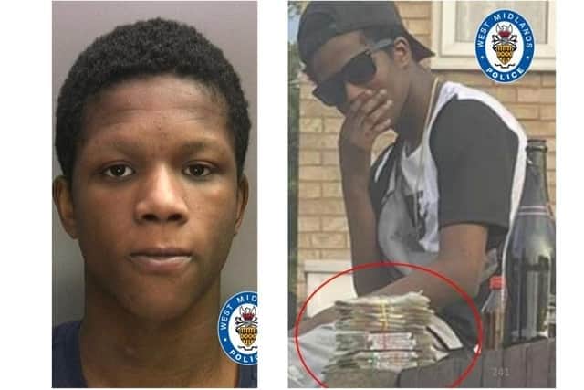 Brian Asante's mugshot and flaunting his wealth