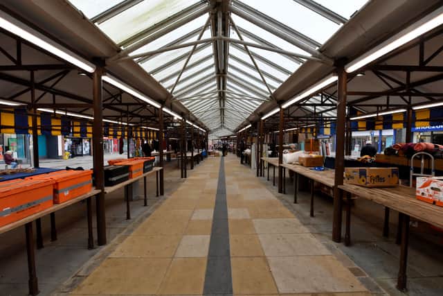 The market was a lot quieter, with less people walking up and down the aisle
