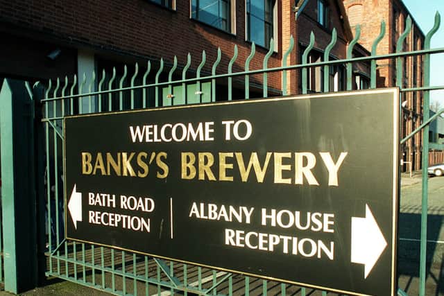 The entrance to the Banks's Brewery and head offices