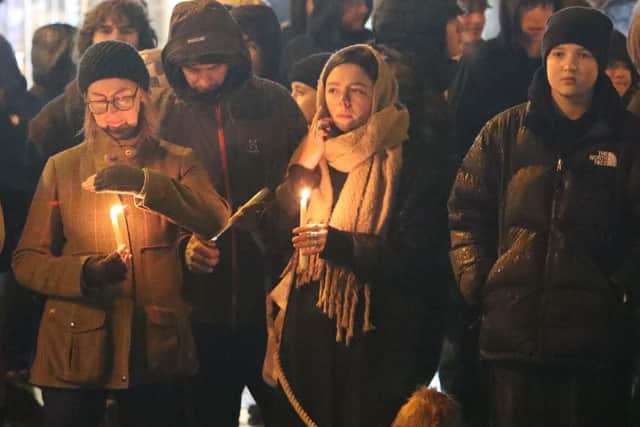 Many people attended a candlelit vigil in Shrewsbury town centre to remember the boys