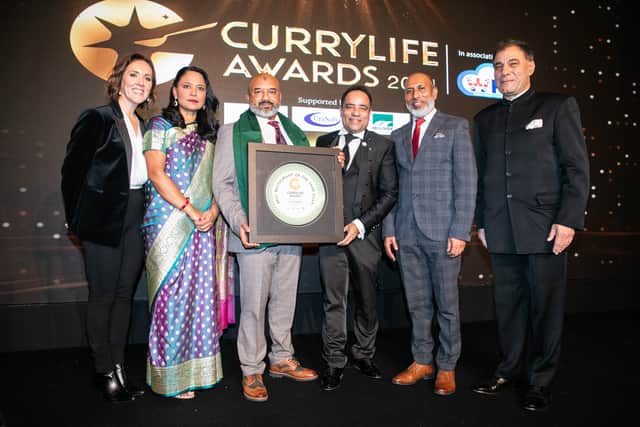 Mr Ali at the Curry Life Awards, Grosvenor Square