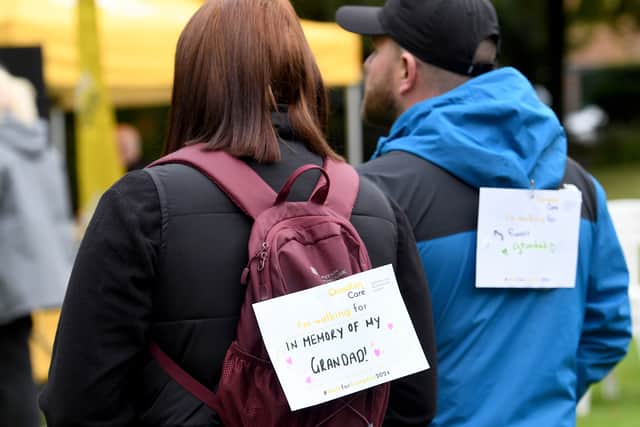 Walkers attended the event in memory of loved ones