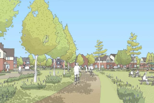 An artist's impression of the development
