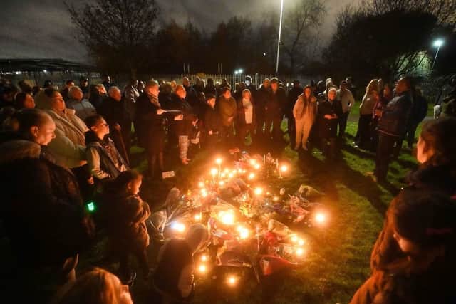 A candlelit vigil was held by Stowlawn residents shortly after Mr Seesahai's death