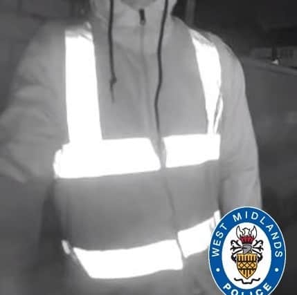 West Midlands Police want to speak with this man following a suspected burglary in Oldbury