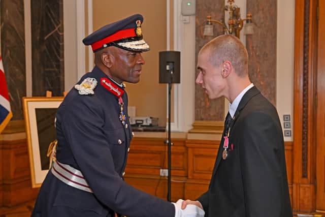 Louis Johnson Awarded by Lord-Lieutenant for the West Midlands, Derrick Anderson