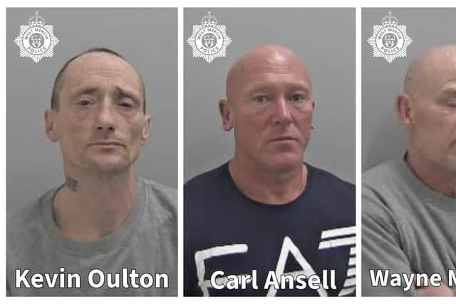 Oulton, Ansell and Madlen have all been sentenced for crimes relating to robbery