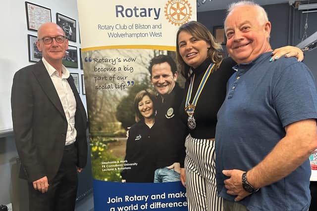 Beverley Momenabadi was the first woman President to lead Bilston Rotary