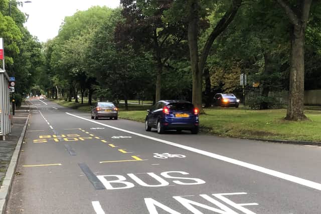 A bus lane