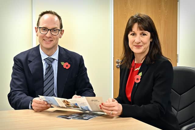 Carl Richardson with Chancellor Rachel Reeves