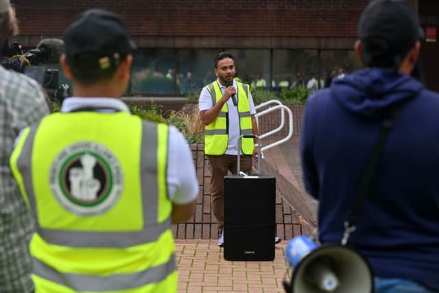 Minhaj Uddin said the demonstration was about getting councils to recognise and help the drivers