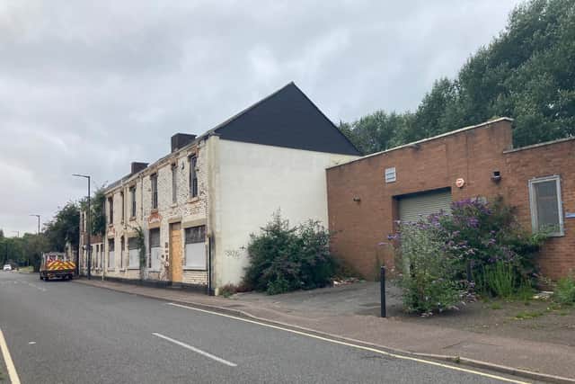 22 photos of Moat St, Temple Bar, Cemetery Rd, Villiers St and New Hall St Willenhall, walsall in July 2024 as outline planning permission granted