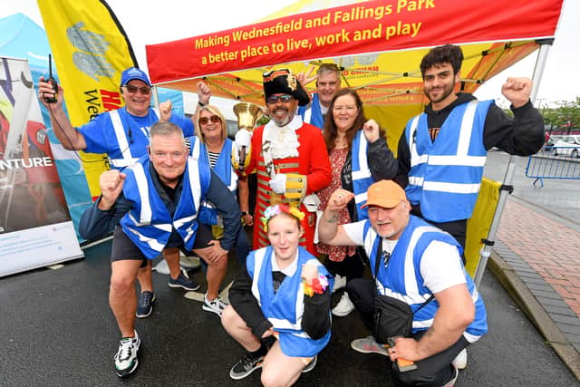 Volunteers and town criers alike were there to enjoy the festival