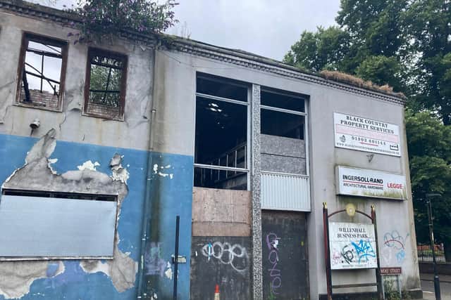22 photos of Moat St, Temple Bar, Cemetery Rd, Villiers St and New Hall St Willenhall, walsall in July 2024 as outline planning permission granted