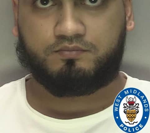 Azeem Hussain was convicted of the same charges as Jamal Hussain, but also admitted to a criminal damage charge. Photo: West Midlands Police