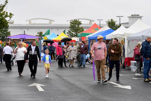 The festival saw dozens of stalls set up on the Nickelodeon car park