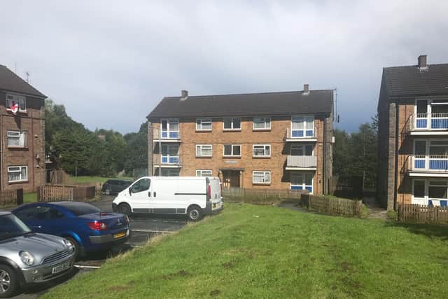 Lukasz Herba lived in this unremarkable looking block of flats in Sampson Close, Tividale