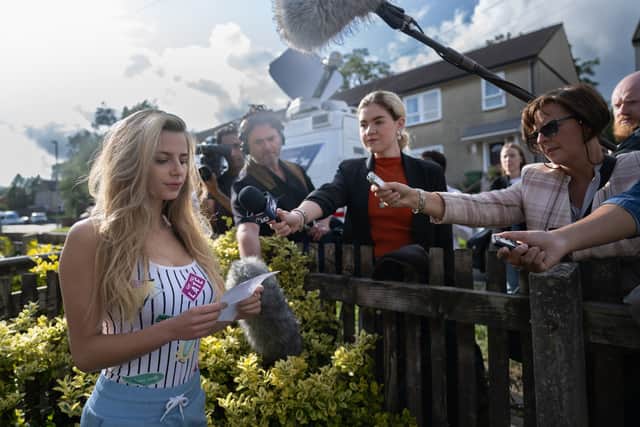 Nadia Parkes plays the title role in BBC true-crime drama Kidnapped: The Chloe Ayling Story. Photo: Sally Mais/BBC/PA Wire