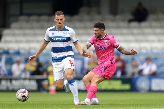 Alex Mowatt sprays a pass (Photo by Adam Fradgley/West Bromwich Albion FC via Getty Images).