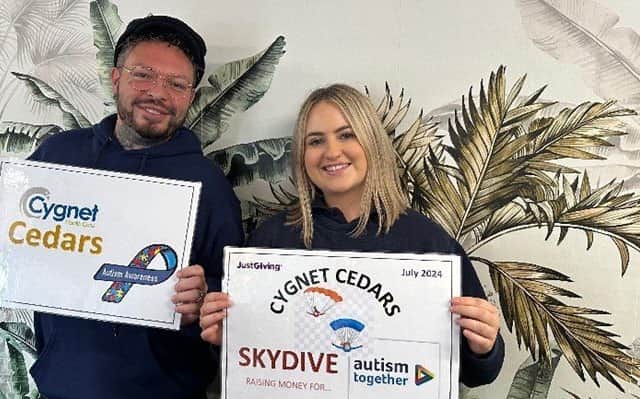 Ben and Holly raise more than £2,000 for charity. Photo: Cygnet Health Care