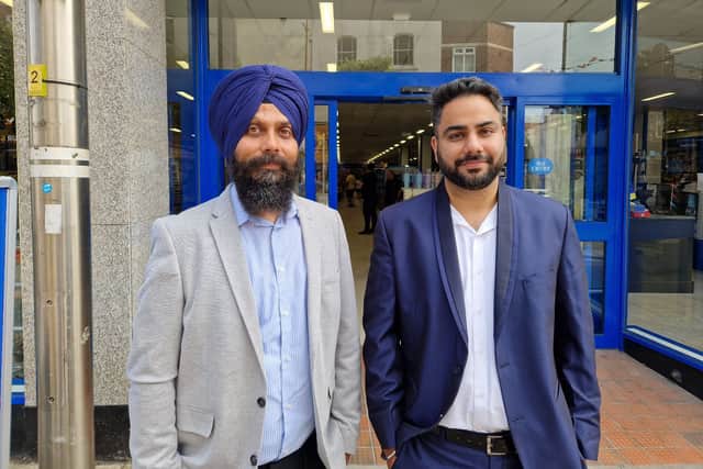L TO R: Manager Sanj Sing, 30, and Assistant Manager, Arvinder Singh, 40.