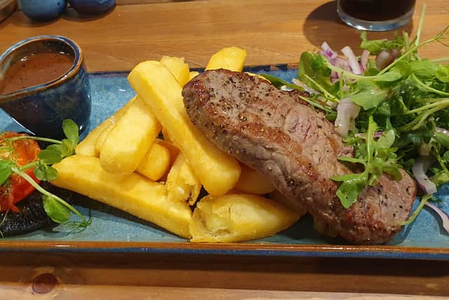 It doesn't look like a lot, but this main course is very filling