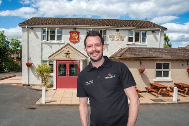 Ray Whelan outside The New Talbot in Cheslyn Hay