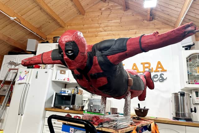 Marvel superhero Deadpool. Photo: Lara Mason / SWNS