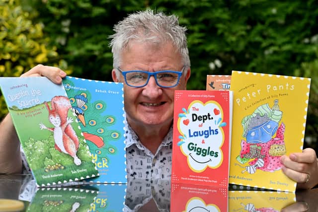 David Anderson aka Pep The Poet with poetry collections for children