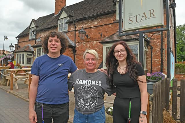Matt Johnson, Alison Heath and Lauren Williams are among those providing a warm welcome at the pub