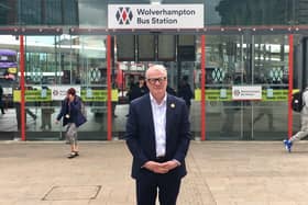 West Midlands Mayor Richard Parker at Wolverhampton Bus Station.