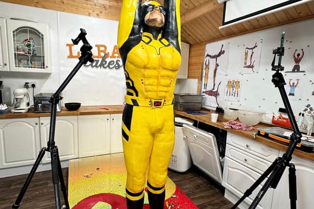 Wolverine made out of cake. Photo: Lara Mason / SWNS