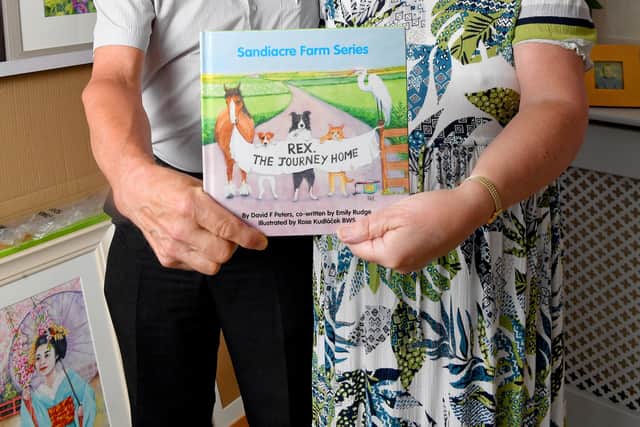 David F. Peters and friend and neighbour Rose Kudlacek who illustrated it. The book has already sold well on the Wednesfield estate where they live close to each other.