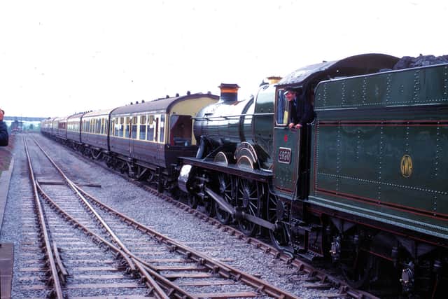 4930 Hagley Hall at the SVR's Kidderminster Town station with the official opening train on July 30 1984. Photo: Tony Bending