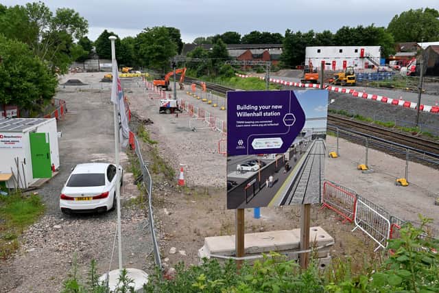 Work continuing at Willenhall station in June