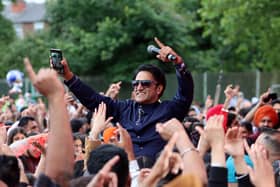 MC and Singer Manny Khaila at Sandwell and Birmingham Mela