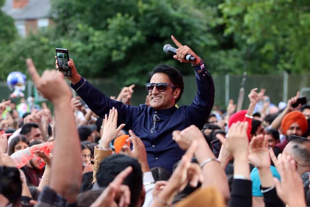 MC and Singer Manny Khaila at Sandwell and Birmingham Mela