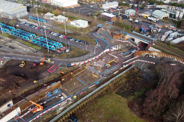 The tram link between Dudley and Wednesbury has been dogged by delays