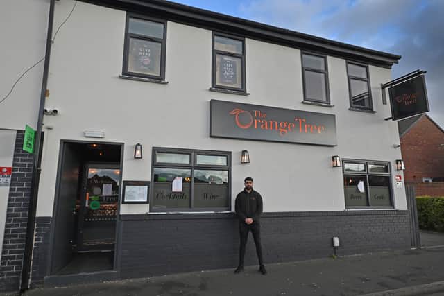 Opened near a new housing estate, the Orange Tree is a modern restaurant