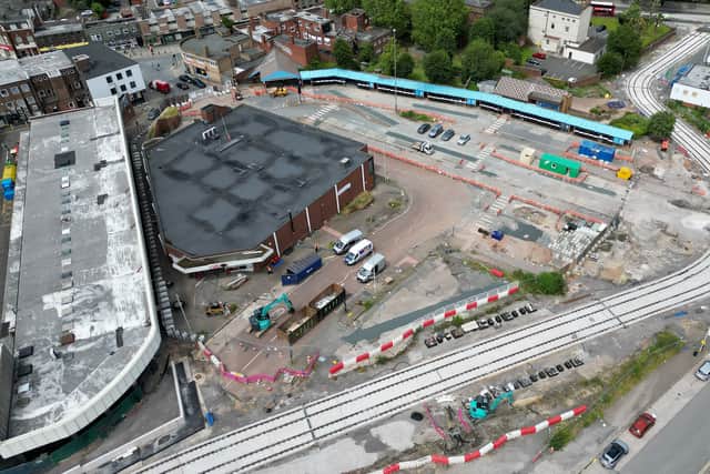 The metro line can be seen in new aerial pictures