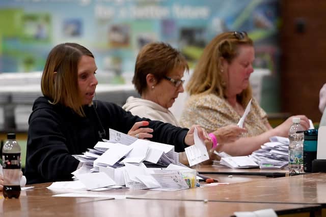 Counters sifted through thousands of ballot papers until the early hours