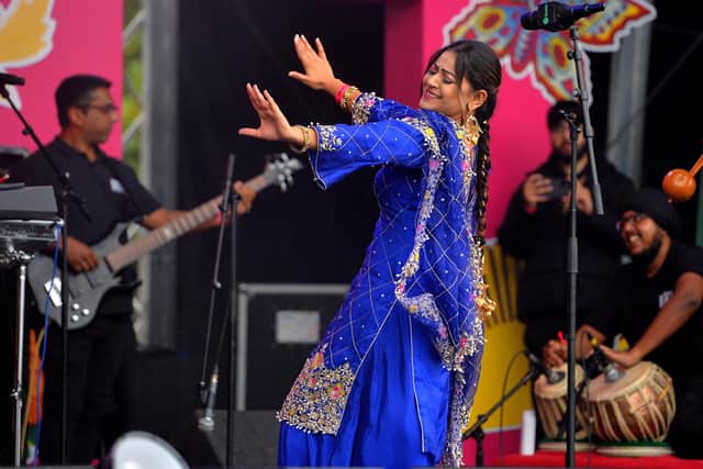 SANDWELL COPYRIGHT SHROPSHIRE STAR STEVE LEATH 22/07/2023..Pic at the Mela event in Victoria Park in Smethwick..