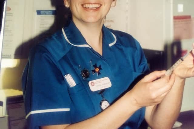 Janine in her clinical days