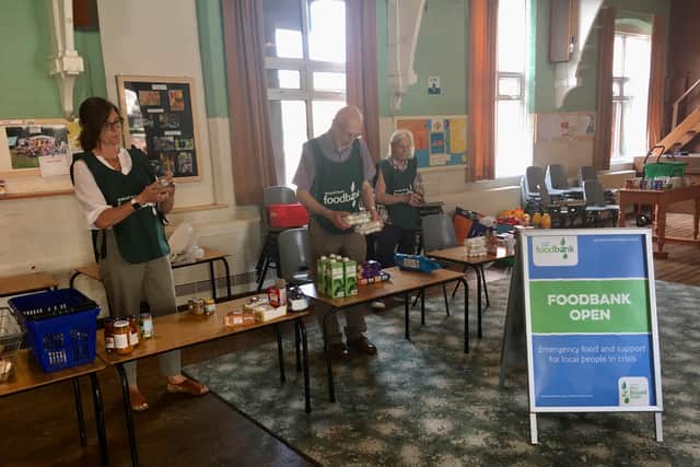 Volunteers at North Walsall Foodbank. Photo: Gurdip Thandi